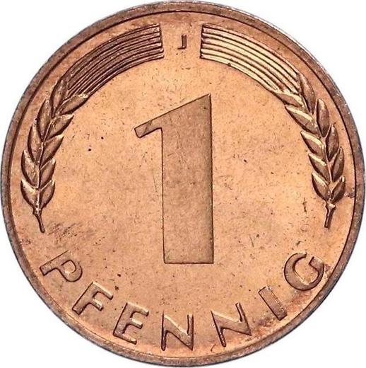Obverse 1 Pfennig 1950 J -  Coin Value - Germany, FRG