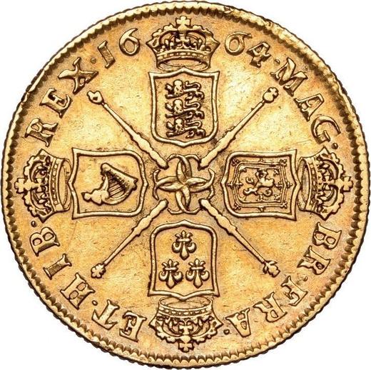 Reverse Two guinea 1664 "First laureated bust" - Gold Coin Value - United Kingdom, Charles II