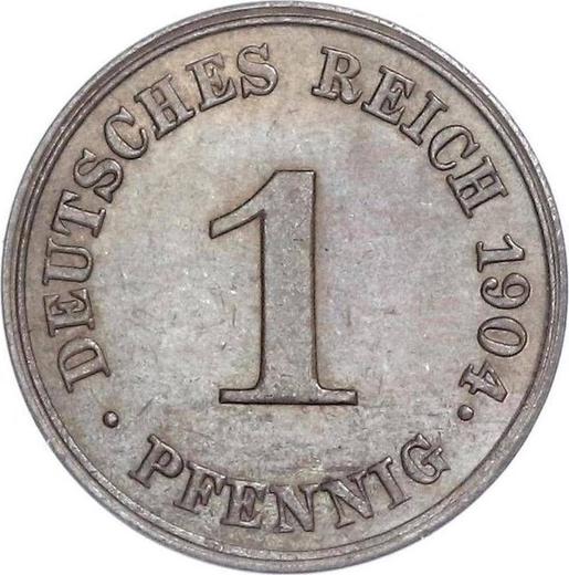 Obverse 1 Pfennig 1904 J "Type 1890-1916" - Coin Value - Germany, German Empire