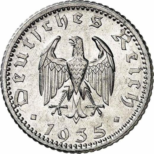 Reverse 50 Reichspfennig 1935 F -  Coin Value - Germany, Third Reich