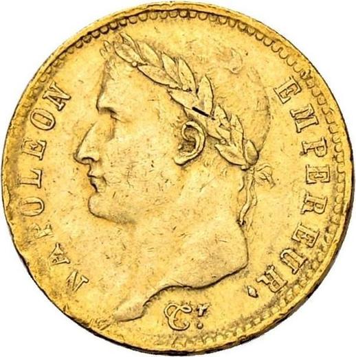 Obverse 20 Francs 1809 K "Type 1809-1815" - Gold Coin Value - France, Napoleon I