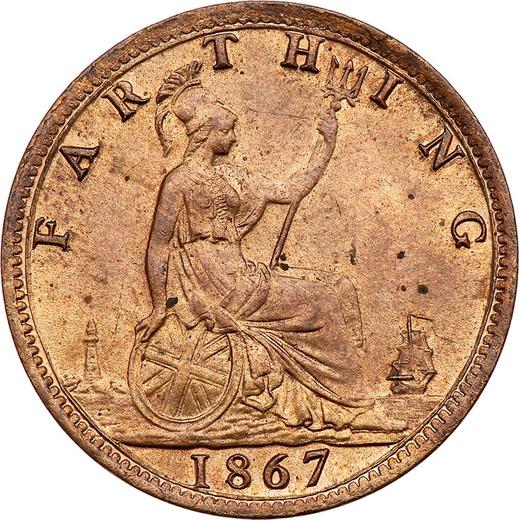Reverse Farthing 1867 -  Coin Value - United Kingdom, Victoria
