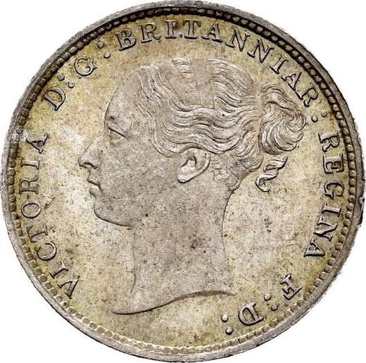 Obverse Threepence 1883 - Silver Coin Value - United Kingdom, Victoria