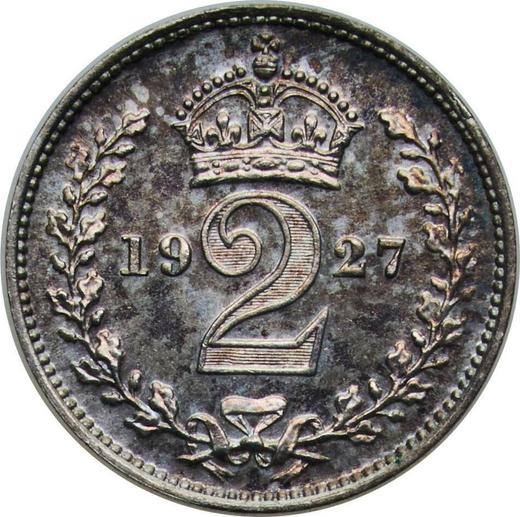 Reverse Twopence 1927 - Silver Coin Value - United Kingdom, George V