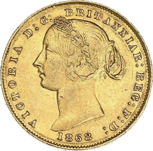Obverse Sovereign 1868 - Gold Coin Value - Australia, Victoria