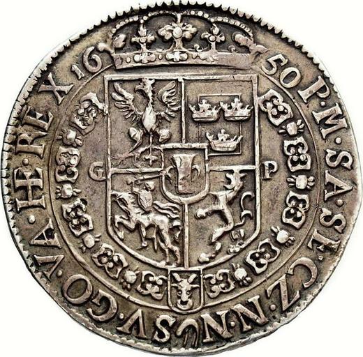 Revers Taler 1650 GP "Typ 1649-1650" - Silbermünze Wert - Polen, Johann II Kasimir