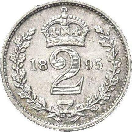 Revers 2 Pence 1895 TB - Silbermünze Wert - Großbritannien, Victoria
