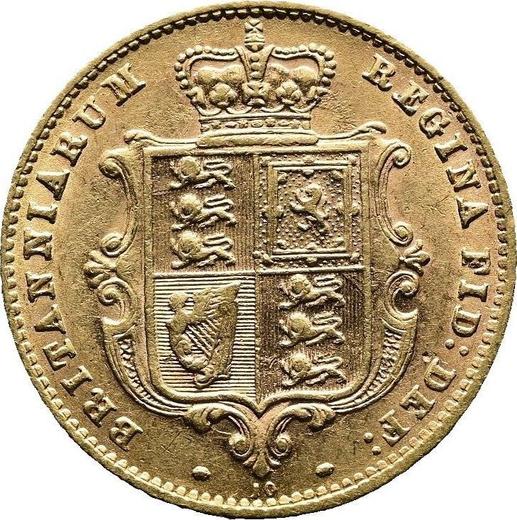 Reverso 1/2 soberano 1871 - valor de la moneda de oro - Gran Bretaña, Victoria