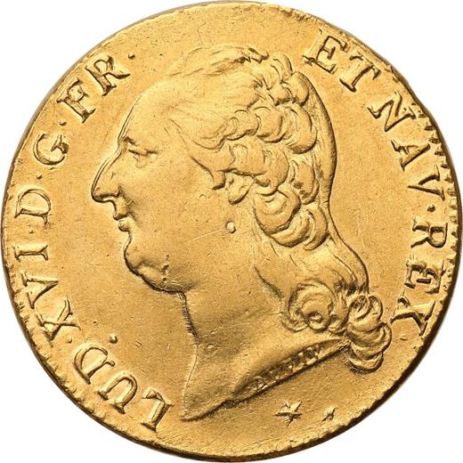 Anverso Louis d'Or 1786 W - valor de la moneda de oro - Francia, Luis XVI