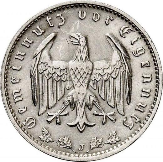 Reverso 1 Reichsmark 1935 J "Tipo 1933-1939" - valor de la moneda  - Alemania, Alemania nazi