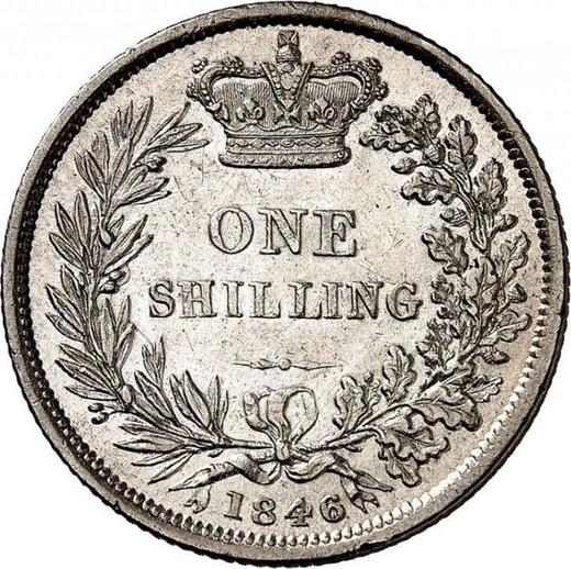 Reverse Shilling 1846 - Silver Coin Value - United Kingdom, Victoria