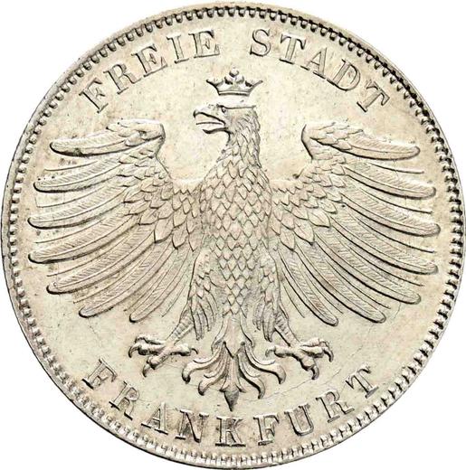 Anverso Medio florín 1841 - valor de la moneda de plata - Fráncfort del Meno, Ciudad Libre