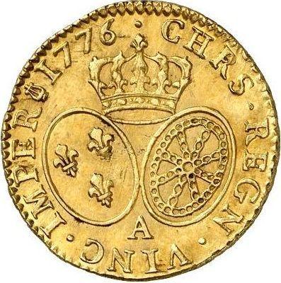 Reverse Louis d'Or 1776 A - Gold Coin Value - France, Louis XVI
