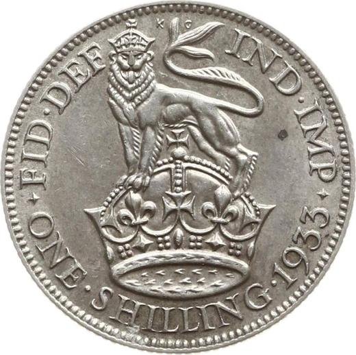 Reverse Shilling 1933 - Silver Coin Value - United Kingdom, George V