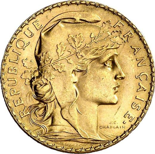 Obverse 20 Francs 1912 "Type 1907-1914" - Gold Coin Value - France, Third Republic