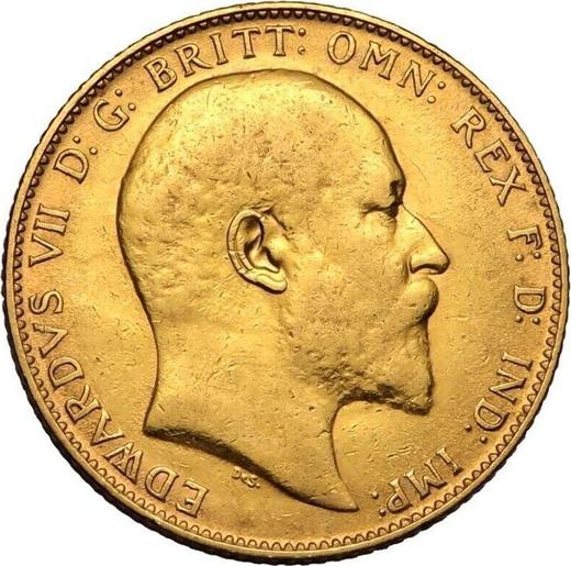Obverse Sovereign 1909 - Gold Coin Value - United Kingdom, Edward VII