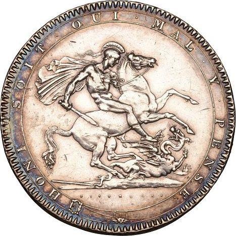 Reverse Crown 1818 Edge "LVIII" - Silver Coin Value - United Kingdom, George III