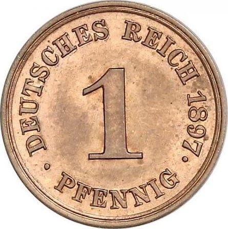 Avers 1 Pfennig 1897 E "Typ 1890-1916" - Münze Wert - Deutschland, Deutsches Kaiserreich
