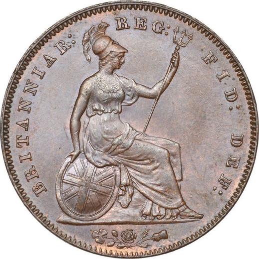 Revers 1 Penny 1855 WW "Typ 1839-1860" - Münze Wert - Großbritannien, Victoria