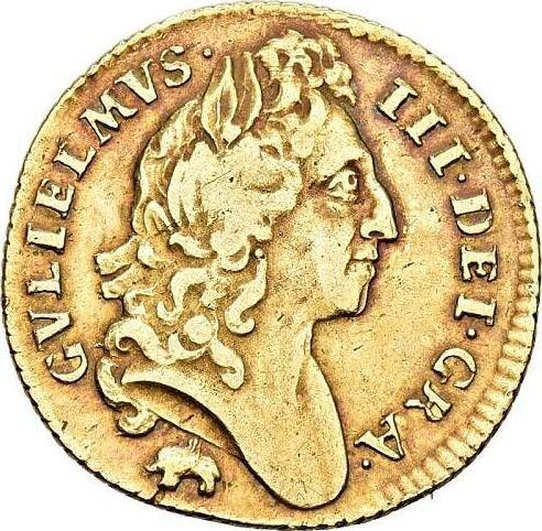 Аверс монеты - 1/2 гинеи 1696 года Слон и замок - цена золотой монеты - Великобритания, Вильгельм III