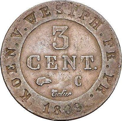 Reverse 3 Centimes 1809 C -  Coin Value - Westphalia, Jérôme Napoléon