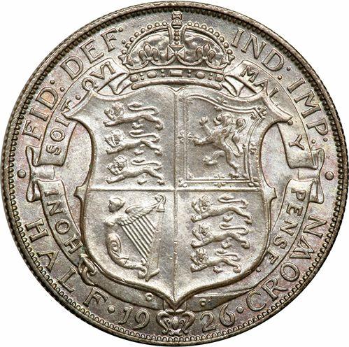 Reverse Halfcrown 1926 - Silver Coin Value - United Kingdom, George V
