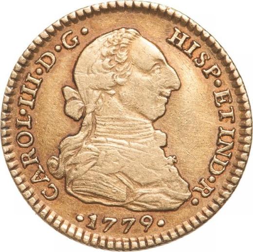 Obverse 2 Escudos 1779 Mo FF - Gold Coin Value - Mexico, Charles III
