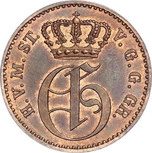 Avers 3 Pfennige 1855 A - Münze Wert - Mecklenburg-Strelitz, Georg