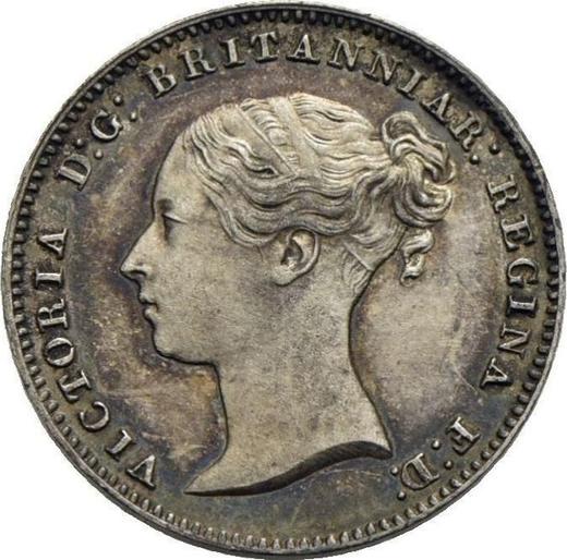 Obverse Threepence 1853 - Silver Coin Value - United Kingdom, Victoria