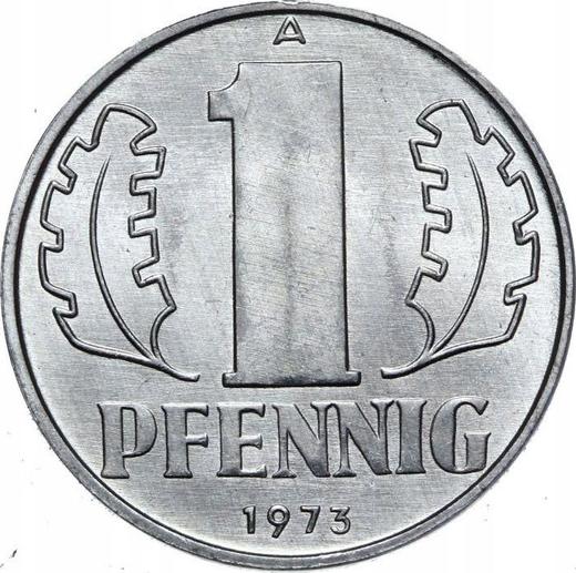 Obverse 1 Pfennig 1973 A -  Coin Value - Germany, GDR