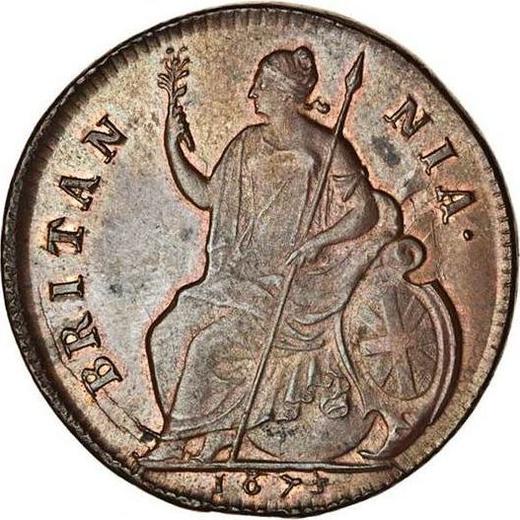 Reverse Halfpenny 1673 -  Coin Value - United Kingdom, Charles II