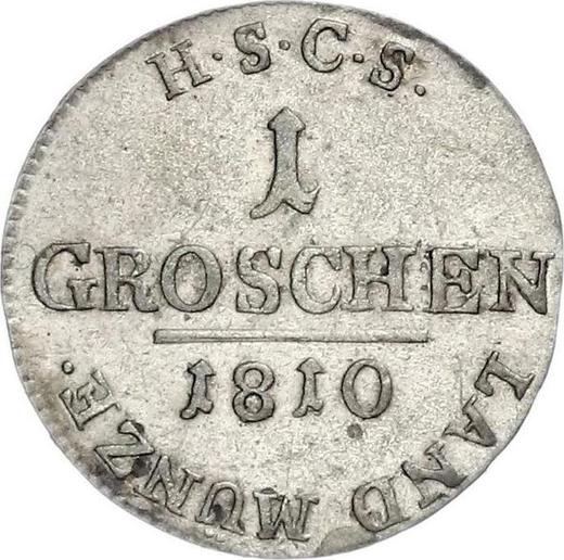 Reverse 1 Groschen 1810 - Silver Coin Value - Saxe-Coburg-Saalfeld, Ernest I