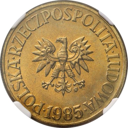 Obverse 5 Zlotych 1985 MW -  Coin Value - Poland, Peoples Republic