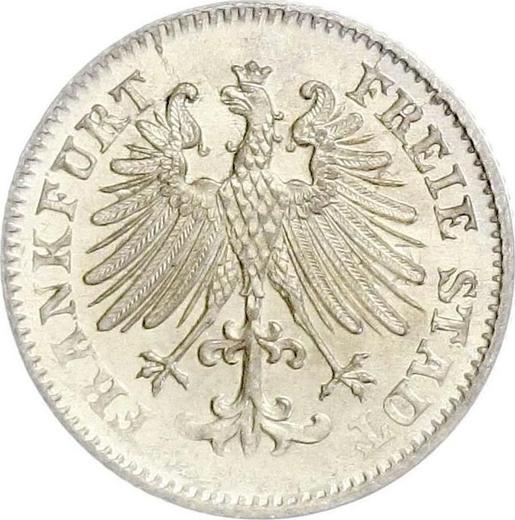 Obverse 3 Kreuzer 1855 - Silver Coin Value - Frankfurt am Main, Free City