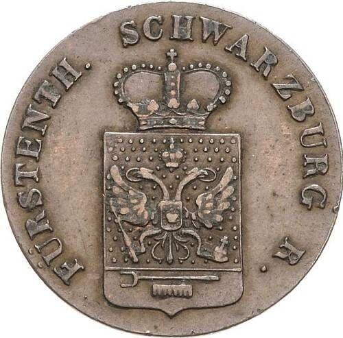 Avers 2 Pfennig 1842 A - Münze Wert - Schwarzburg-Rudolstadt, Friedrich Günther