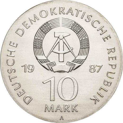 Revers 10 Mark 1987 A "Schauspielhaus Berlin" - Silbermünze Wert - Deutschland, DDR