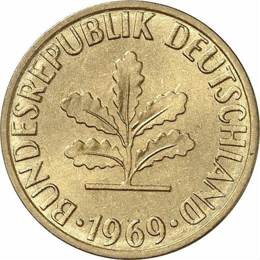 Reverse 5 Pfennig 1969 D -  Coin Value - Germany, FRG