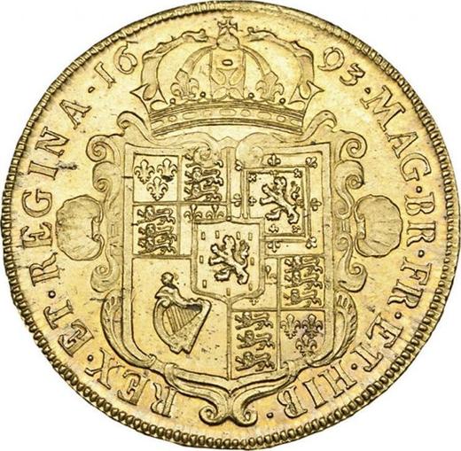Revers 5 Guinee 1693 Elefant und Schloss - Goldmünze Wert - Großbritannien, Wilhelm III und Maria II