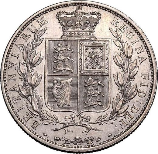 Rewers monety - 1/2 korony 1887 - cena srebrnej monety - Wielka Brytania, Wiktoria