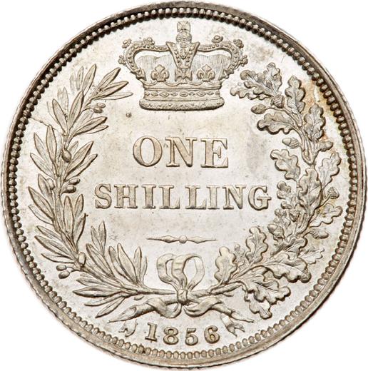 Reverse Shilling 1856 - Silver Coin Value - United Kingdom, Victoria