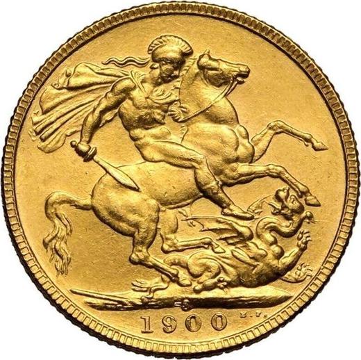 Reverse Sovereign 1900 S "Veiled head" - Gold Coin Value - Australia, Victoria