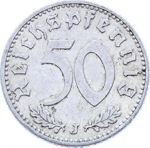 Obverse 50 Reichspfennig 1939 J "Type 1939-1944" -  Coin Value - Germany, Third Reich