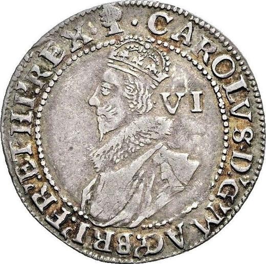 Obverse Sixpence 1626 "Second draped bust" - Silver Coin Value - United Kingdom, Charles I