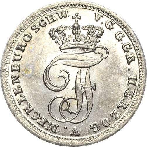 Obverse Shilling 1834 - Silver Coin Value - Mecklenburg-Schwerin, Frederick Francis I