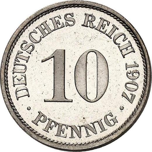 Obverse 10 Pfennig 1907 A "Type 1890-1916" - Coin Value - Germany, German Empire