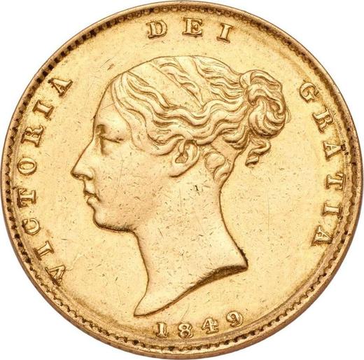 Obverse Half Sovereign 1849 - Gold Coin Value - United Kingdom, Victoria