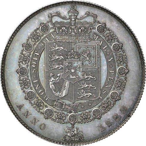 Reverse Pattern Halfcrown 1822 - Silver Coin Value - United Kingdom, George IV