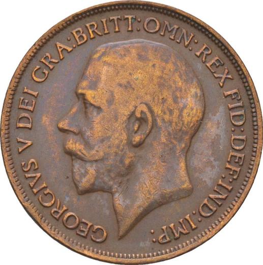 Obverse Penny 1916 "Type 1911-1936" -  Coin Value - United Kingdom, George V