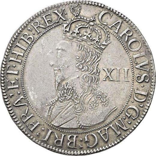 Obverse Shilling no date (1625-1642) "Fourth draped bust" There is a border - Silver Coin Value - United Kingdom, Charles I