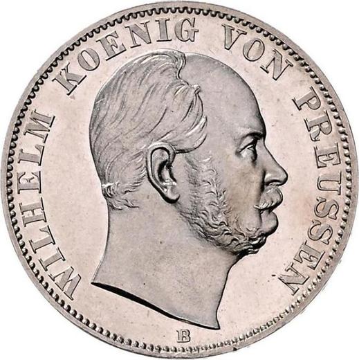 Obverse Thaler 1867 B - Silver Coin Value - Prussia, William I